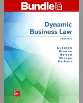 Product Bundle Gen Combo Looseleaf Dynamic Business Law with Connect Access Card [With Access Code] Book