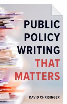 Paperback Public Policy Writing That Matters Book