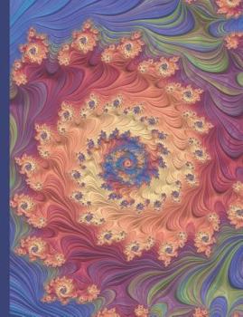 Paperback Composition Notebook - College Ruled, 100 Sheets: Mandelbrot Set Fractal Spirals (200 Pages, 7.5 X 9.75) Book