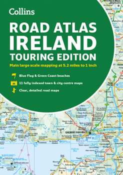 Paperback Road Atlas Ireland: Touring Edition A4 Paperback Book