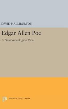 Hardcover Edgar Allan Poe: A Phenomenological View Book