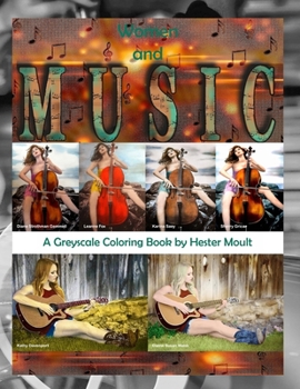 Paperback Women and Music: A Greyscale Coloring Book