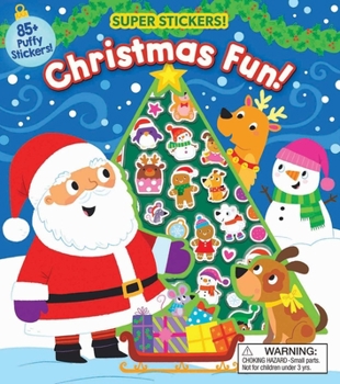 Paperback Christmas Super Puffy Stickers! Christmas Fun! Book