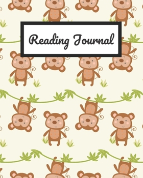 Paperback Reading Journal: Cute Monkeys Reading Log For Book Lovers, Space for 100 books, 8 x 10 inches Book