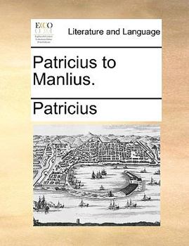 Paperback Patricius to Manlius. Book