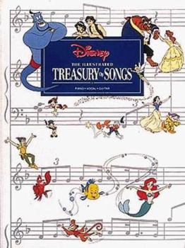 Paperback Disney: The Illustrated Treasury of Songs : Piano, Vocal, Guitar Book