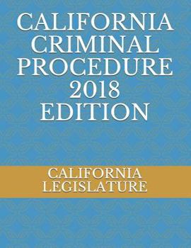 Paperback California Criminal Procedure 2018 Edition Book