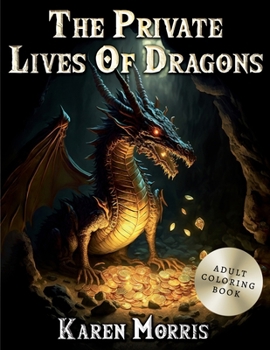 Paperback The Private Lives Of Dragons: An Adult Dragon Coloring Book