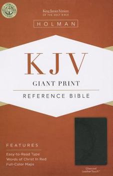 Imitation Leather Giant Print Reference Bible-KJV [Large Print] Book