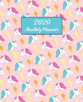 2020 Monthly Planner: Unicorn and Thunder Calendar