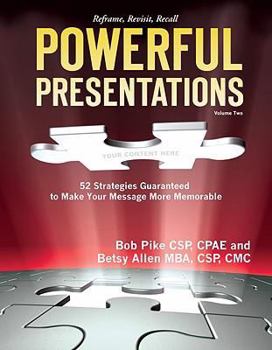 Paperback Powerful Presentations, Volume 2: 52 Strategies Guaranteed to Make Your Message More Memorable Book