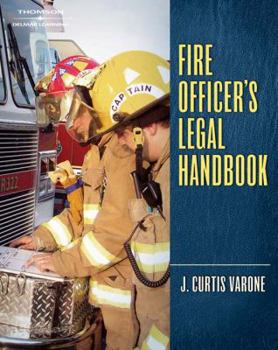 Hardcover Fire Officer's Legal Handbook [With CDROM] Book