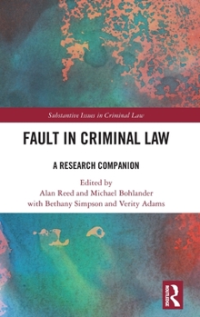 Hardcover Fault in Criminal Law: A Research Companion Book