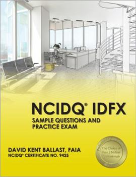 Paperback NCIDQ IDFX Sample Questions and Practice Exam Book