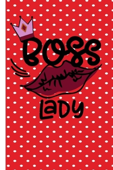 Boss Lady: Pretty Lined Blank Writing Journal for Women Entrepreneurs, Managers, Business Side Hustles-Red