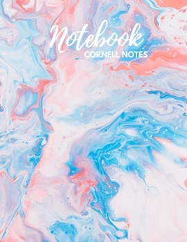 Paperback Cornell Notes Notebook: Cute Lined Journal - Cornell Template Note taking Study Method for College, High School, & Homeschool Students - Water Book