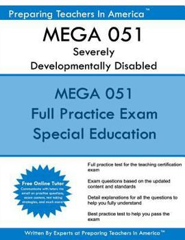 Paperback MEGA 051 Severely Developmentally Disabled: MEGA 051 Exam Book