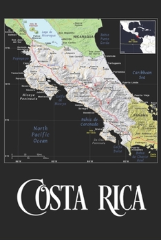 Paperback Costa Rica: Map of Costa Rica Notebook Book