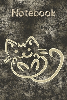 marble cat notebook: Cute Inspirational Notebook marble Gift for Women, men , Teachers; Trendy Marble Notebook