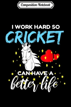 Composition Notebook: Cricket Horse Horse Lover  Journal/Notebook Blank Lined Ruled 6x9 100 Pages