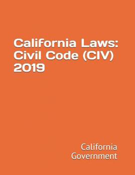 Paperback California Laws: Civil Code (CIV) 2019 Book