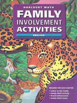 Paperback Harcourt Math: Family Involvement Activities, Grade 6 Book