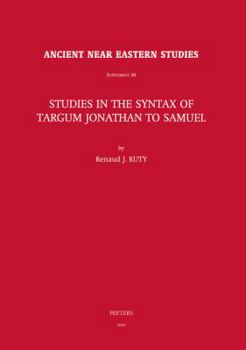 Hardcover Studies in the Syntax of Targum Jonathan to Samuel Book