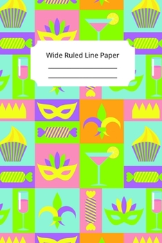 Mardi Gras Art Theme Notebook