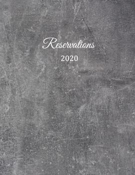 Reservations 2020: Reservation Book for restaurants, bistros and hotels | 370 pages - 1 day=1 page | The appointment calendar for your reservations in ... | Cover Design - Marble effect deluxe black