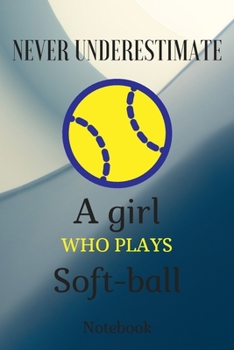 NEVER UNDERESTIMATE THE POWER OF A GIRL WITH A TENNIS : A Journal, NoteBOOK, or Diary to write down your thoughts ..: at , Sleep. ,Breathe, Play ... high quality cover great themed design ...