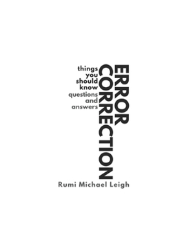 Paperback Error correction: Things You Should Know (Questions and Answers) Book