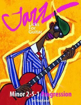 Paperback Jazz Licks For Guitar: Minor 2-5-1 Book
