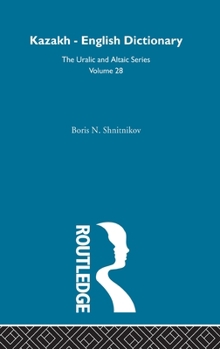 Hardcover Kazakh-English Dictionary Book