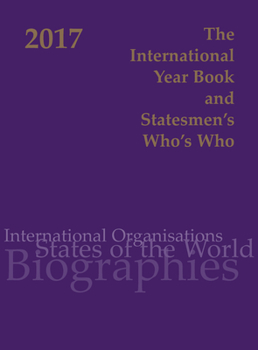 Hardcover International Year Book & Statesmen's Who's Who 2017 Book