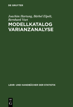 Hardcover Modellkatalog Varianzanalyse [German] Book