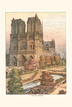 Paperback Vintage Journal Notre Dame Cathedral Book