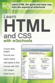 Paperback Learn HTML and CSS with w3schools Book