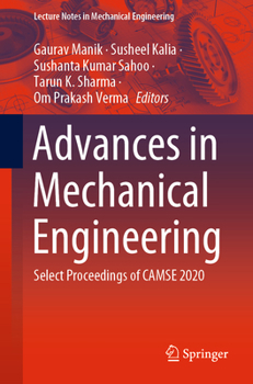 Paperback Advances in Mechanical Engineering: Select Proceedings of Camse 2020 Book