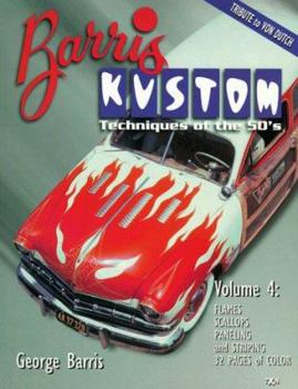 Paperback Barris Kustom Techniques of the 50s: Flames, Scallops, Paneling and Striping Book
