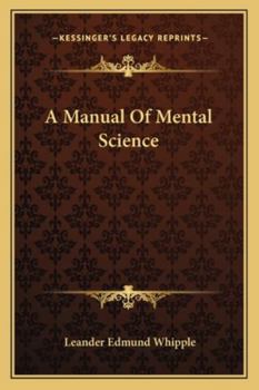 Paperback A Manual Of Mental Science Book