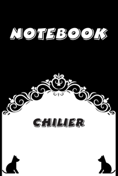 Paperback Chilier Notebook: Black and White notebook, Decorative Journal for Chilier Lover: Notebook /Journal Gift, Black and White,100 pages, 6x9 Book