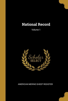 Paperback National Record; Volume 1 Book