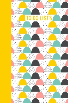 Paperback To Do Lists: Notebook with Daily Checklists for Task Management and Organizing - Modern Scandinavian Geometric Cover Design in Yell Book