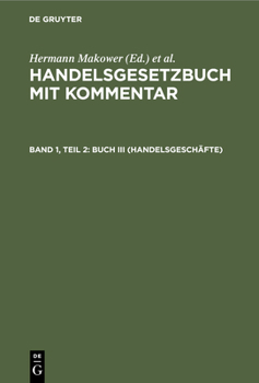 Hardcover Buch III (Handelsgeschäfte) [German] Book