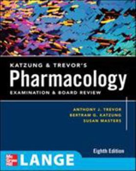 Paperback Katzung & Trevor's Pharmacology Examination and Board Review: Eighth Edition (LANGE Basic Science) Book