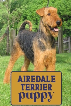 Paperback Airedale terrier puppy: Blank Lined Gift notebook For The airedale terrier puppy lovers Book