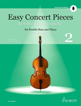 Paperback Morhs: Easy Concert Pieces, Volume 2 for Double Bass and Piano: 24 Easy Pieces from 5 Centuries Using Half to 3rd Position Book