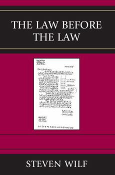 Hardcover The Law Before the Law Book