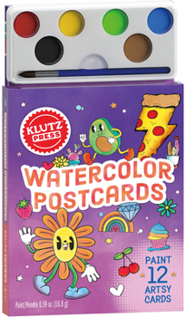 Hardcover Watercolor Postcards Book