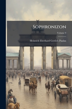 Paperback Sophronizon; Volume 9 [German] Book